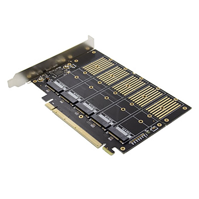 PCI-E X16  ī, JMB585 Ĩ M.2 Ű B NVMe SSD Ȯ ī NGFF ָ Ʈ ̺  ī